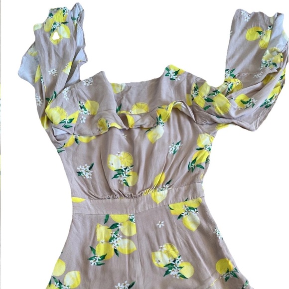Majorelle Devon Lemon Romper  Size Small - Picture 5 of 6